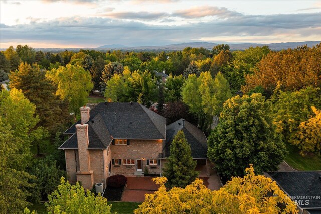view of subject property