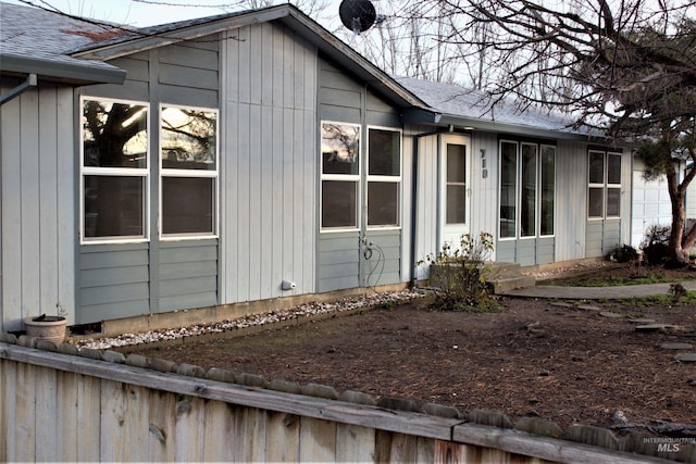 view of home's exterior