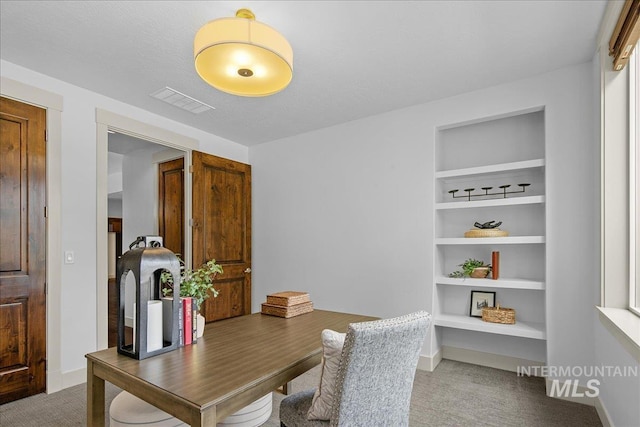 1337 E Lone Shore Dr, Eagle, ID 83616 - office space with carpet flooring, built in features, and baseboards