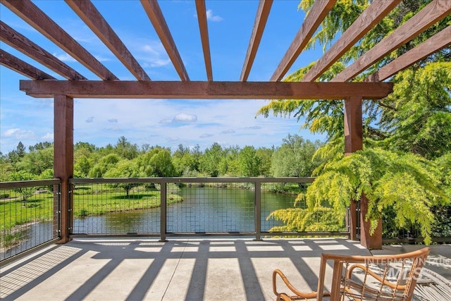1337 E Lone Shore Dr, Eagle, ID 83616 - balcony featuring a water view and a pergola