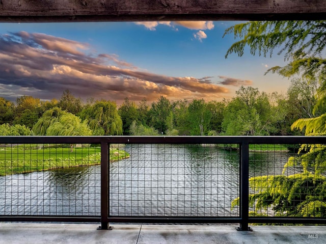 1337 E Lone Shore Dr, Eagle, ID 83616 - balcony with a water view
