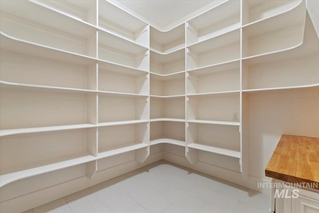 view of storage area