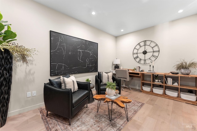119 S 10th Unit 605, Boise, ID 83702 - office with recessed lighting and wood finished floors