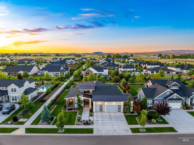 5720 W Little Feather St, Eagle, ID 83616 - aerial view at dusk of a residential view