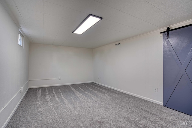413 S Minnesota Ave, Fruitland, ID 83619 - carpeted empty room featuring a barn door