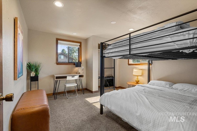 502 Lake Cascade Pkwy Unit 6, Cascade, ID 83611 - bedroom with carpet flooring, baseboards, and recessed lighting