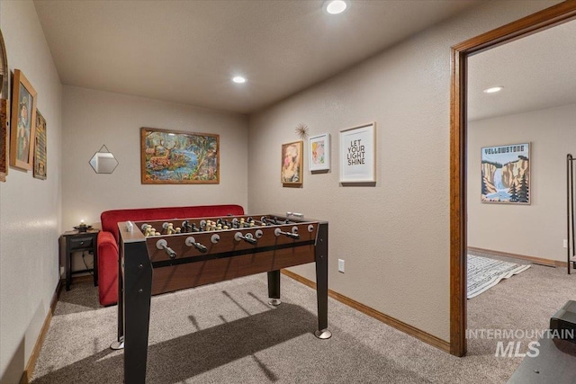 502 Lake Cascade Pkwy Unit 6, Cascade, ID 83611 - rec room with carpet, recessed lighting, and baseboards