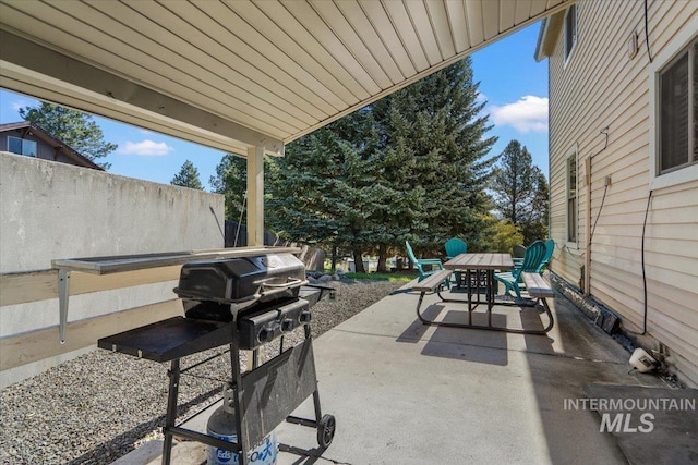 502 Lake Cascade Pkwy Unit 6, Cascade, ID 83611 - view of patio / terrace featuring outdoor dining area and grilling area