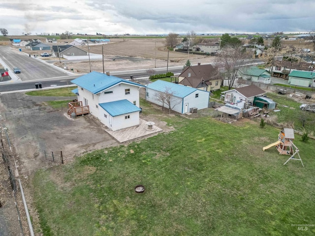 drone / aerial view featuring a residential view