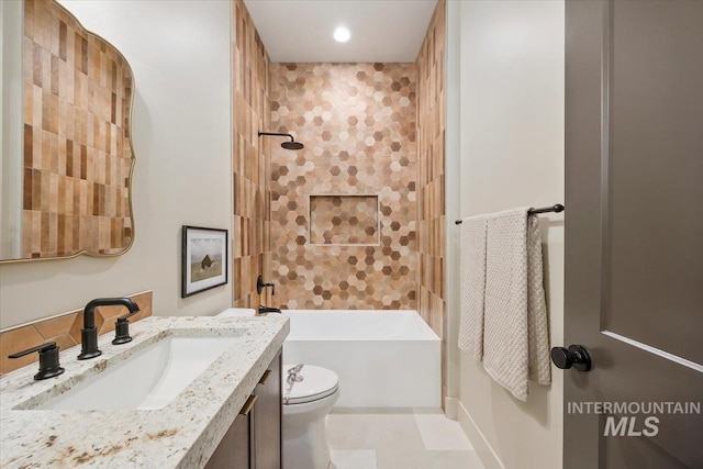 507 Falling Leaf Ln, Twin Falls, ID 83301 - bathroom with vanity and tub / shower combination