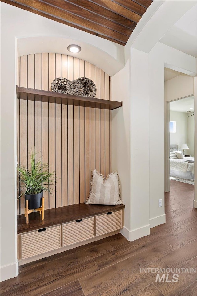 507 Falling Leaf Ln, Twin Falls, ID 83301 - mudroom with wood finished floors and baseboards