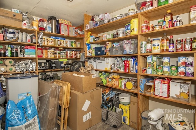 view of storage area