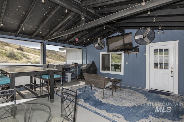 view of patio with outdoor dining space