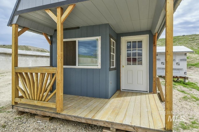 view of outbuilding