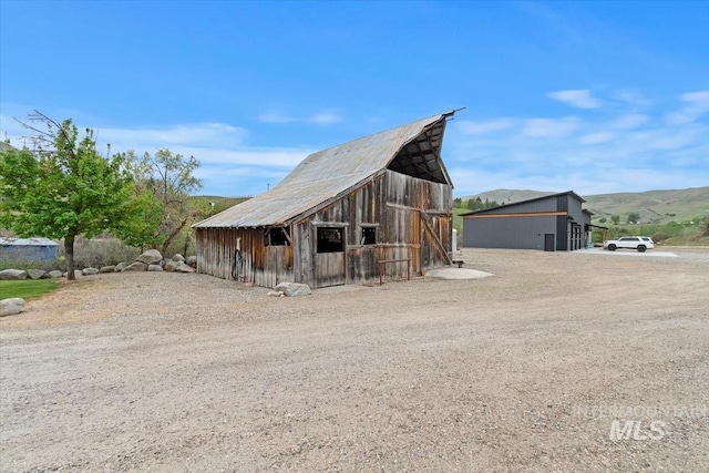 view of barn