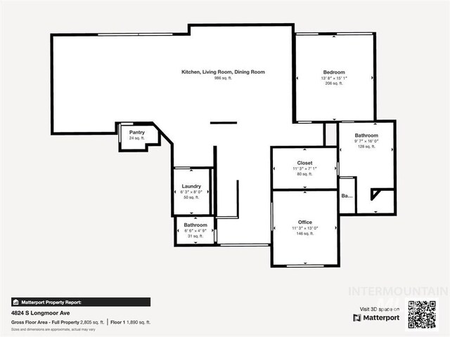4824 S Longmoor Ave, Boise, ID 83709 - view of layout