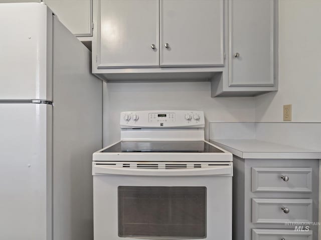 kitchen with white appliances