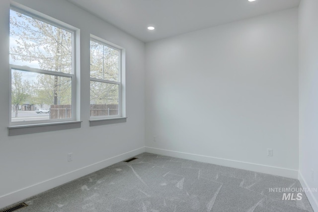 view of carpeted empty room