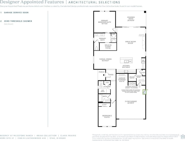 2386 N Leatherwood Ave, Star, ID 83669 - home floor plan
