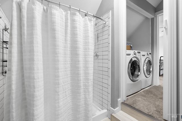 1936 S Leadville, Boise, ID 83706 - washroom with wood finished floors and independent washer and dryer