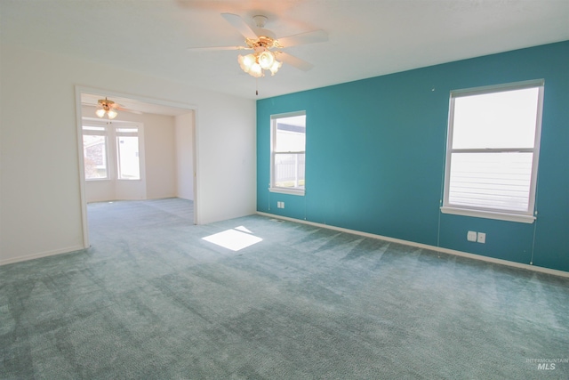 636 N Sterling St, Nampa, ID 83651 - carpeted empty room featuring baseboards and ceiling fan