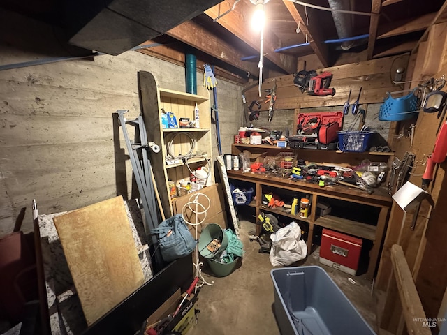 view of storage room