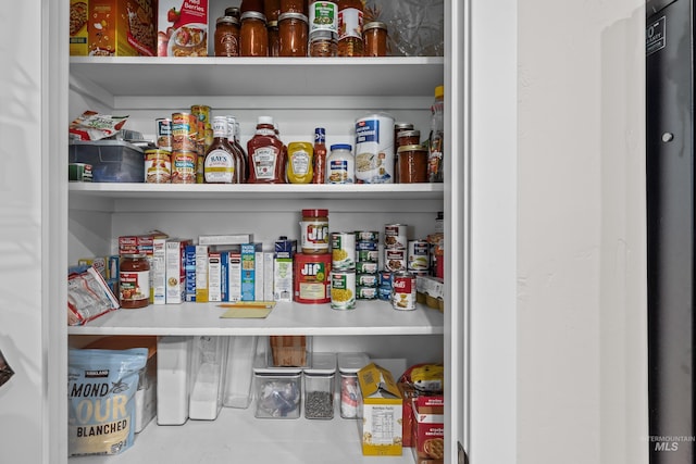 view of pantry