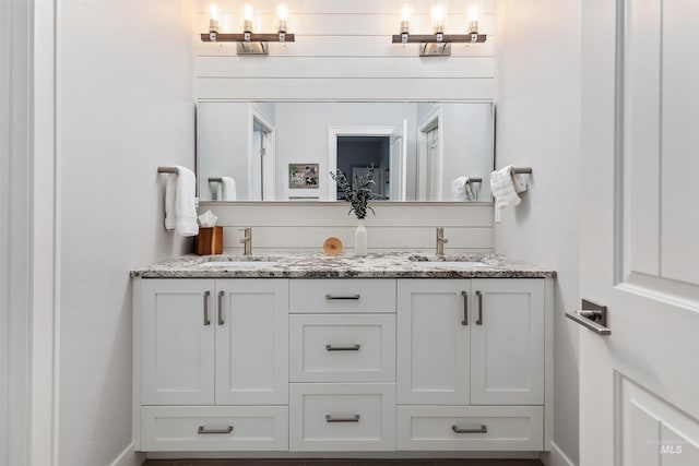 bathroom featuring vanity