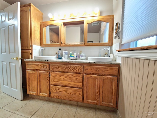 27406 Gem Ln, Juliaetta, ID 83535 - full bath with double vanity and tile patterned floors