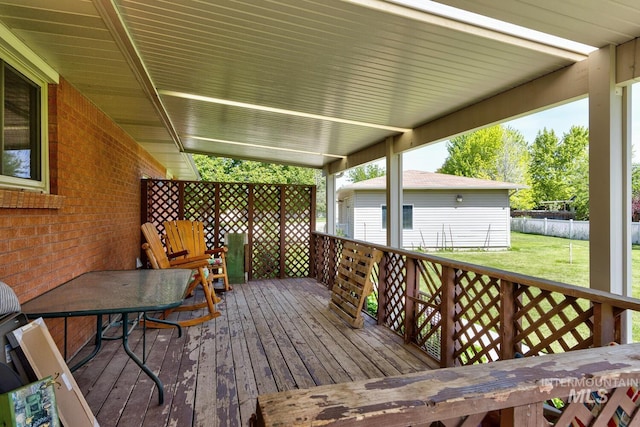 11360 W Lake Hazel Rd, Boise, ID 83709 - view of wooden deck
