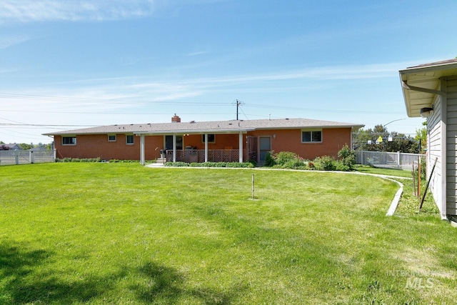 11360 W Lake Hazel Rd, Boise, ID 83709 - back of property with brick siding