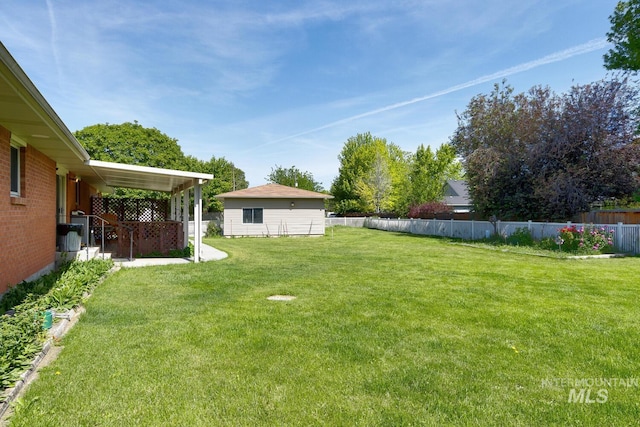 11360 W Lake Hazel Rd, Boise, ID 83709 - view of yard featuring a patio area