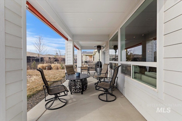 view of patio / terrace featuring a porch