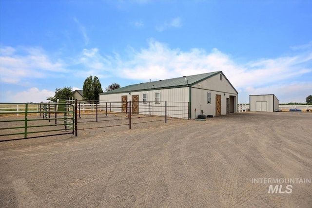 view of stable