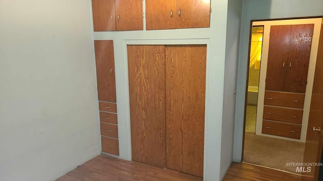 1120 N State St, Grangeville, ID 83530 - unfurnished bedroom featuring wood finished floors and a closet