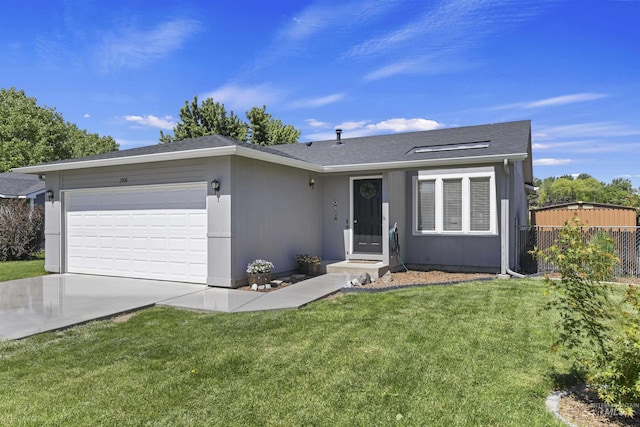 2908 E Iowa Ave, Nampa, ID 83686 - ranch-style home with an attached garage, driveway, and roof with shingles