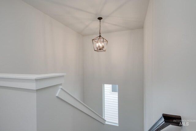 2804 N Eagle Meadow Ave, Kuna, ID 83634 - room details featuring an inviting chandelier