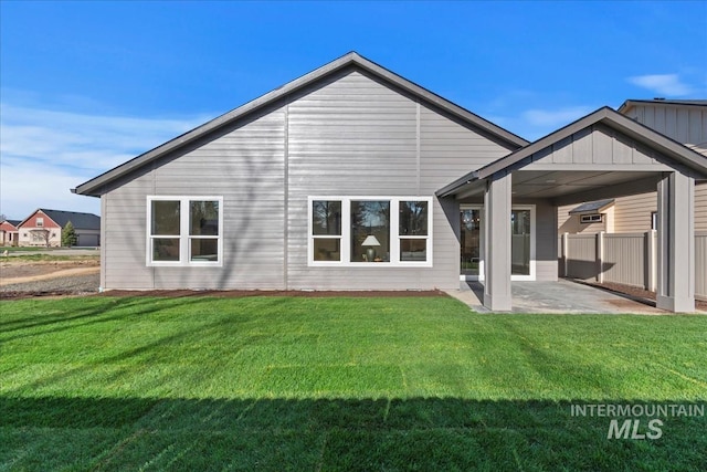819 Cedar Point Way, Nampa, ID 83686 - rear view of house with a patio