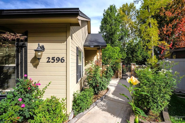 view of entrance to property