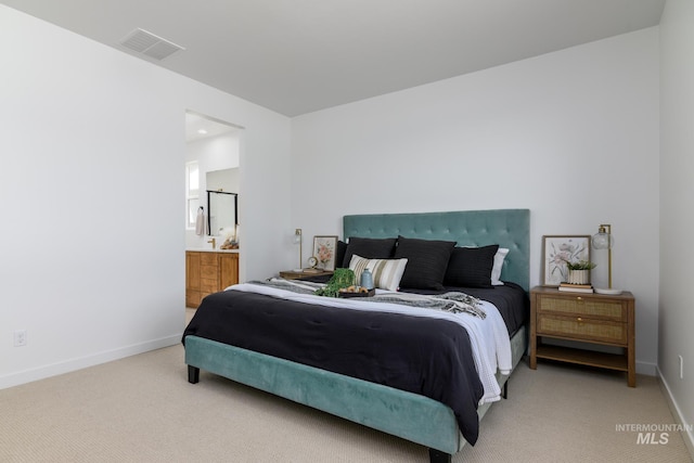 2041 W Gelding St, Middleton, ID 83644 - bedroom featuring light carpet, baseboards, and connected bathroom