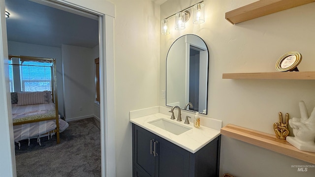 bathroom with vanity