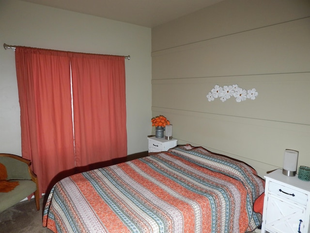 bedroom featuring carpet flooring