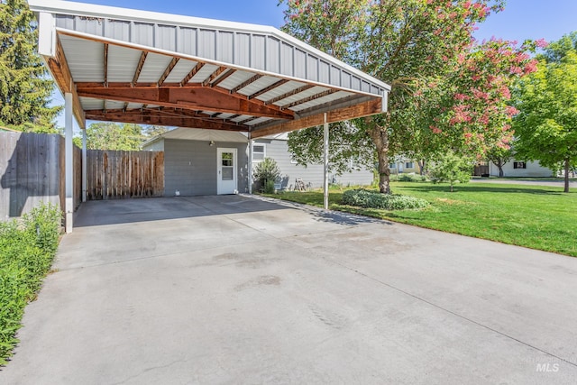 4224 W Clinton St, Boise, ID 83706 - view of car parking featuring a carport and concrete driveway