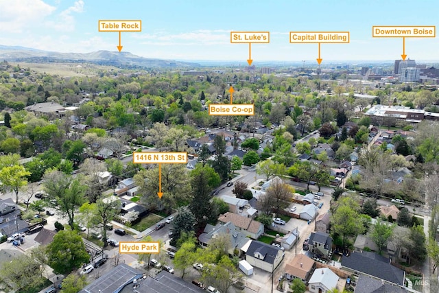 1416 N 13th St, Boise, ID 83702 - birds eye view of property