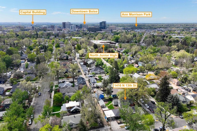 1416 N 13th St, Boise, ID 83702 - aerial view