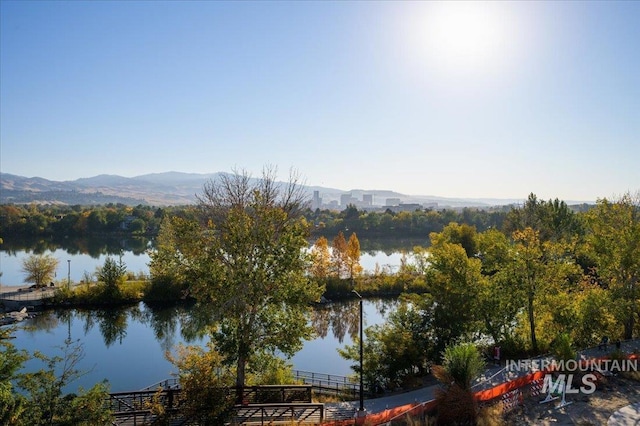 3414 N Kahuna Ln, Garden City, ID 83714 - water view featuring a mountain view