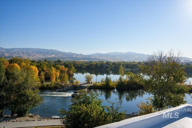3414 N Kahuna Ln, Garden City, ID 83714 - property view of water featuring a mountain view