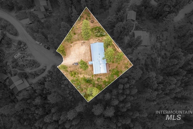 9 Elderberry Cir, Idaho City, ID 83631 - aerial view of property's location featuring property boundaries highlighted
