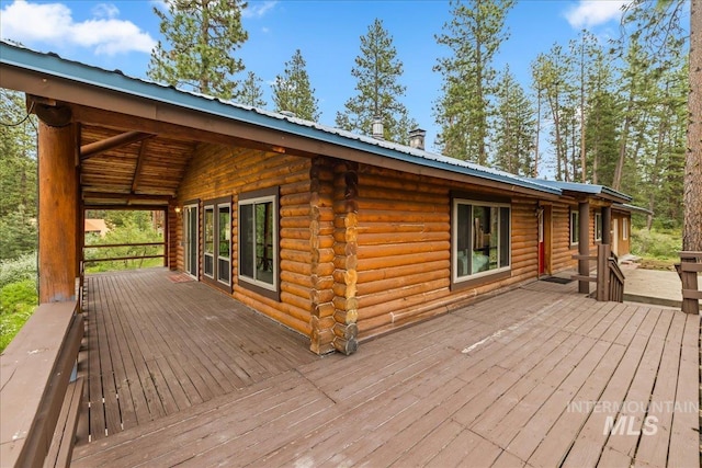 9 Elderberry Cir, Idaho City, ID 83631 - view of wooden deck
