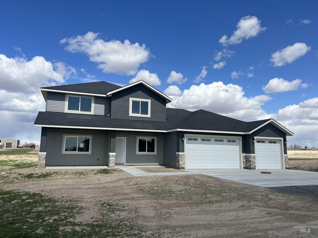 front facade featuring a garage
